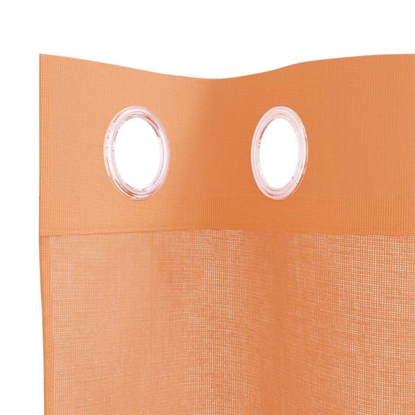 Voile gardiner med genomföringar 2 st terrakotta