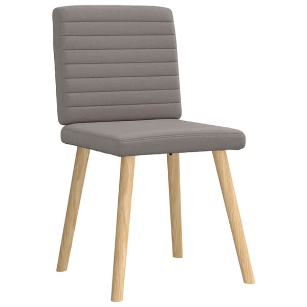 Matstolar 4 st taupe tyg