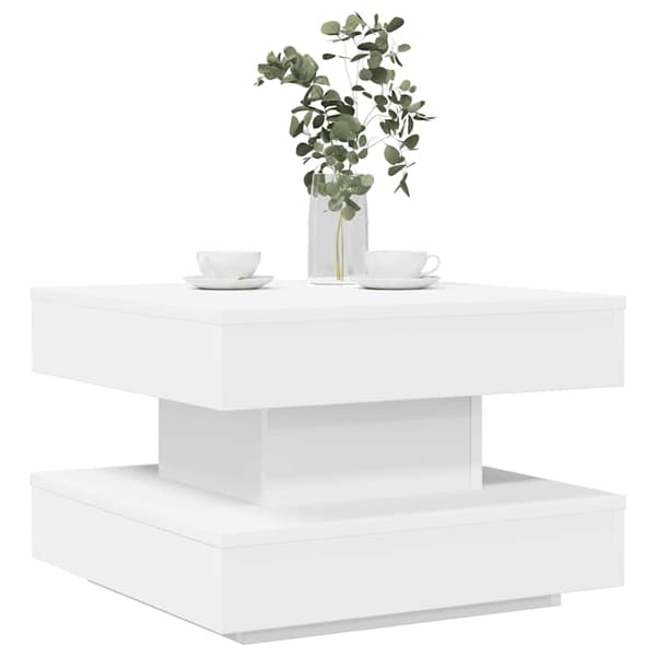 Soffbord 360 grader vridbart vit 50x50x34,5 cm