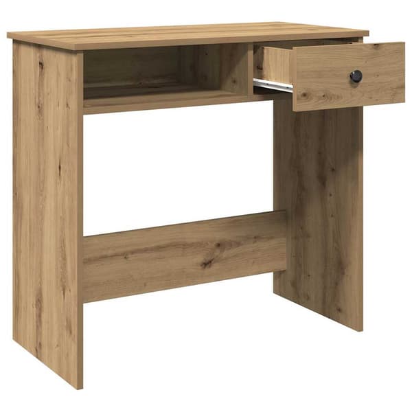 Skrivbord ek 80x40x75 cm konstruerat trä