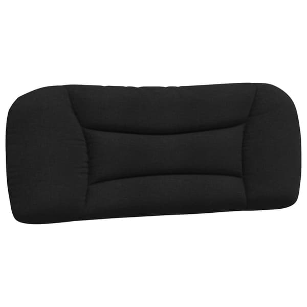 Headboard Cushion "Hvar" Black 100 cm Fabric