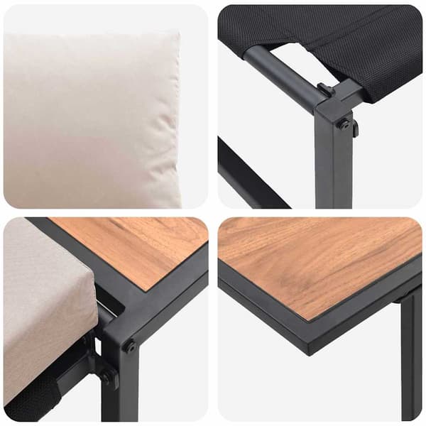 Utomhusstålstolar 2 pcs Taupe Stål