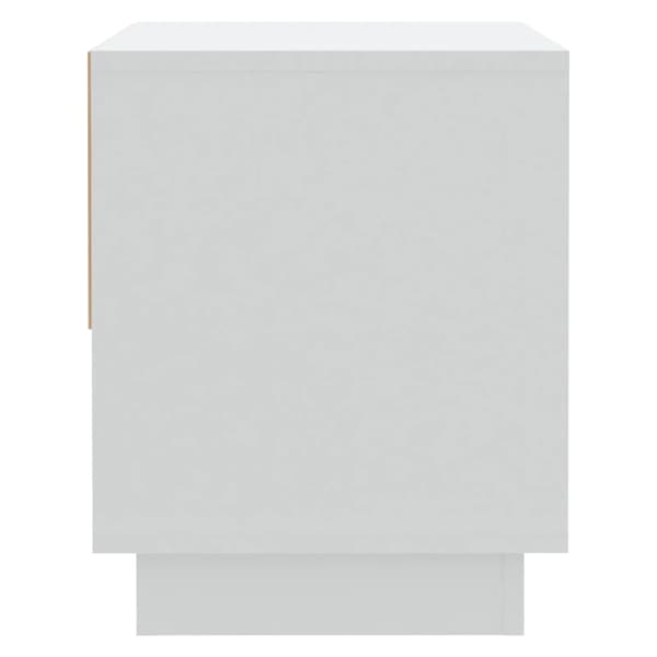 Sängbord vit 45x34x44 cm konstruerat trä