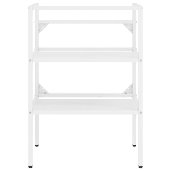 Ram för tvättställ vit 59x38x83 cm järn