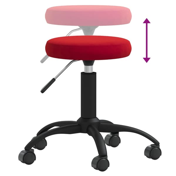 Massagepall vinröd sammet