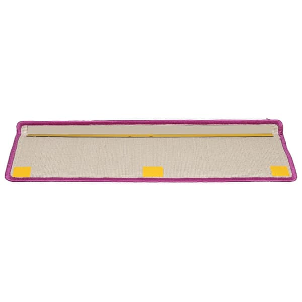 Trappmattor 10 st 65x21x4 cm violett rektangulär kant