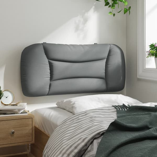 Headboard Cushion "Hvar" Light Grey 80 cm Fabric