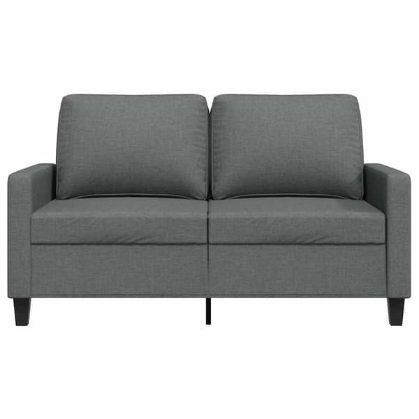 Soffa 2-sits mörkgrå 120 cm tyg