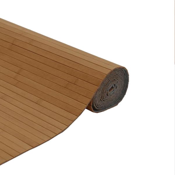 Matta rektangulär brun 80x500 cm bambu