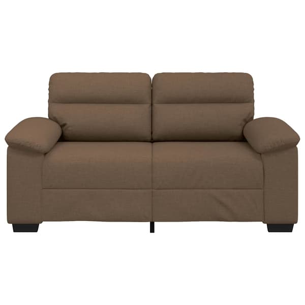 2-sitssoffa brun 160x81x84 cm tyg