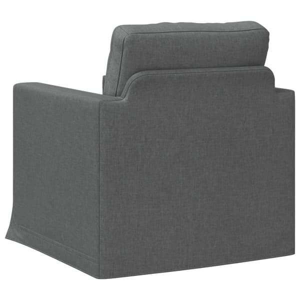 Soffa Mörkgrå 78 x 78 x 80 cm tyg