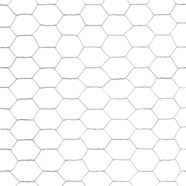 Hönsnät galvaniserat stål 25x1,5 m silver