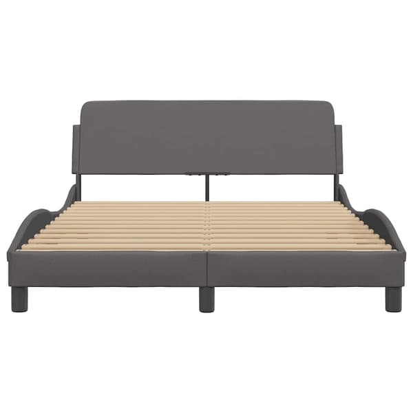 Bed Frame "Dover" Grey 120x200 cm Faux Leather