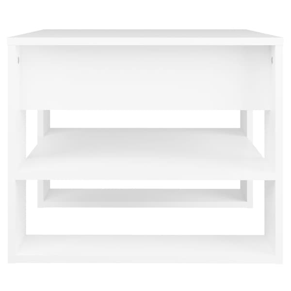 Soffbord vit 55,5x55x45 cm konstruerat trä