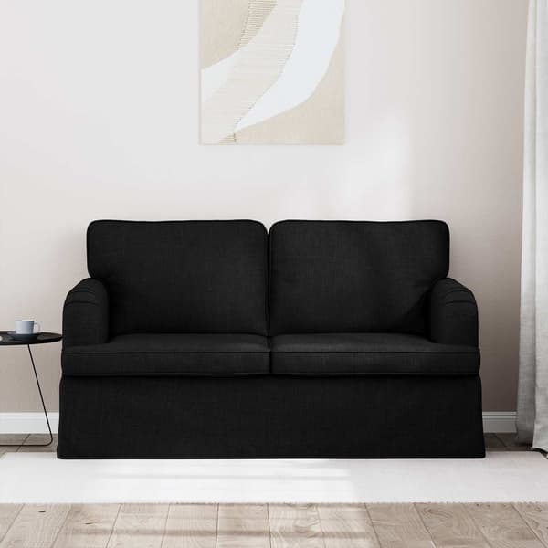 Soffa Svart 144 x 80 x 85 cm tyg