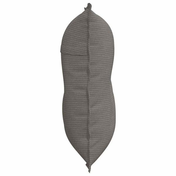 Ryggkudde Ljusgrå 80 x 50 cm Kordread tyg
