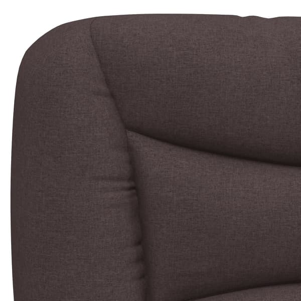 Headboard Cushion "Hvar" Dark Brown 140 cm Fabric
