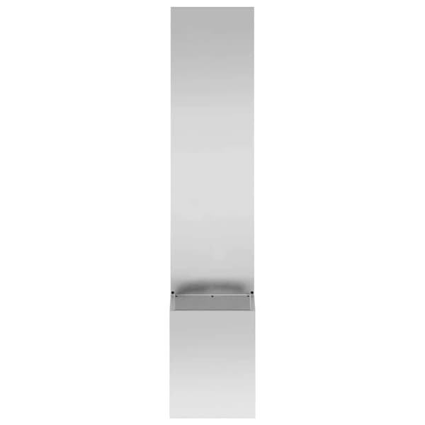Trädgårds integritetsskärm Silver 32 x 150 cm Galvaniserat stål