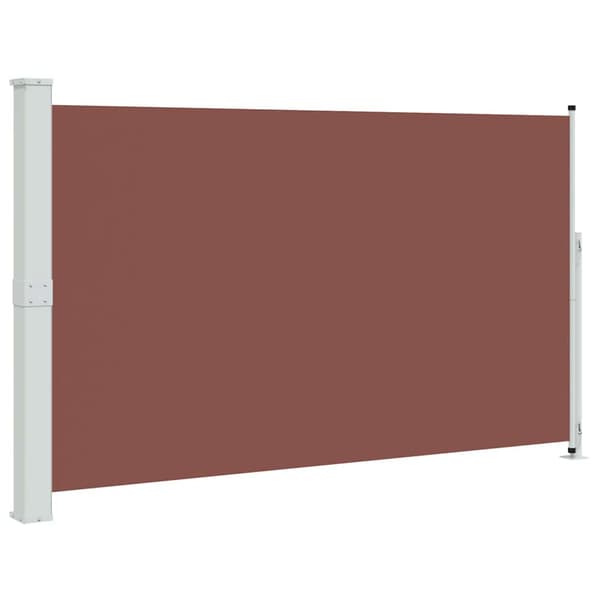 Infällbar sidomarkis 180x300 cm brun