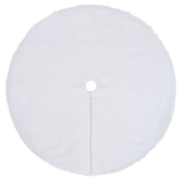 Julgranskjol vit 122 cm fuskpäls