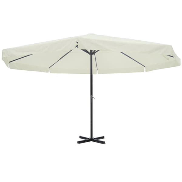 Parasoll aluminium vit 500 cm