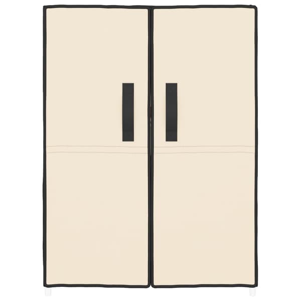 Skoskåp Grädde 60x28x90 cm tyg