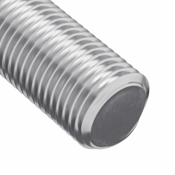 Gängat Rör 2 st Silver 8 x 55 mm Stål