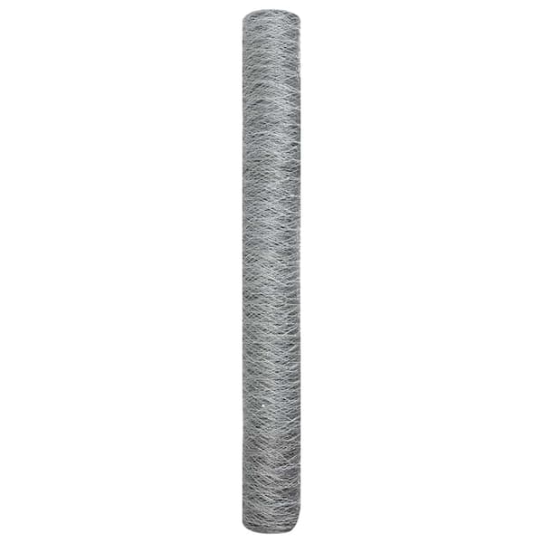 Hexagonstängsel Silver 1,2 x 10 m Galvaniserat stål