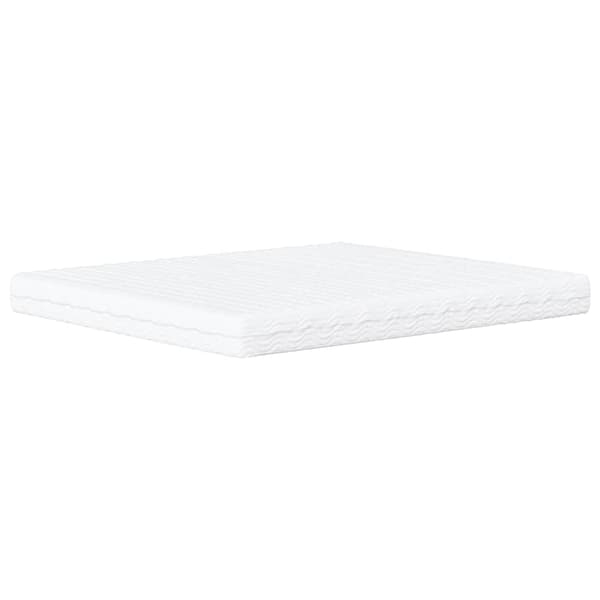 Bed with Mattress "Dover" Blue 160x200 cm Fabric