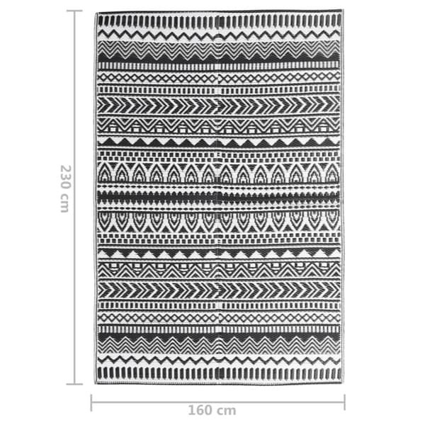 Utomhusmatta ARAKIL svart 160x230 cm PP