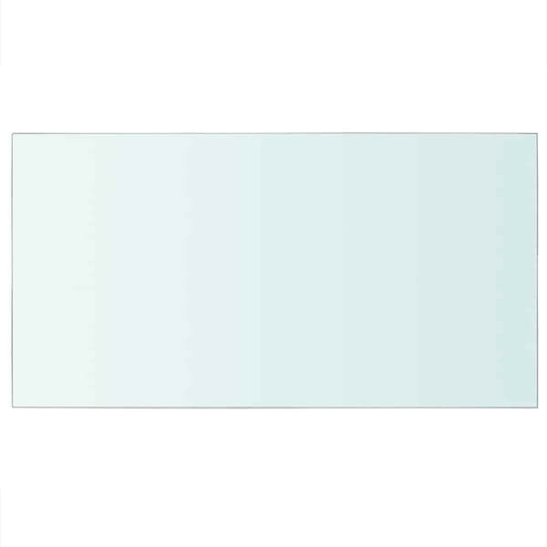 Hyllplan 2 st glas genomskinlig 40x25 cm