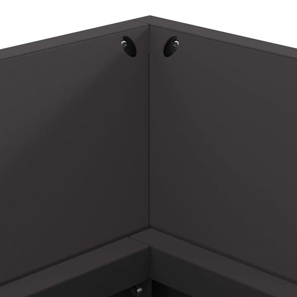 Eldstad Svart 160 x 45 x 35 cm Stål