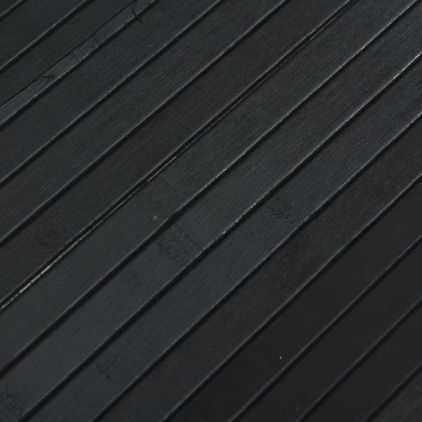 Rumsavdelare svart bredd 250 cm höjd 165 cm bambu