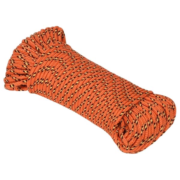 Båtlina orange 5 mm 25 m polypropen