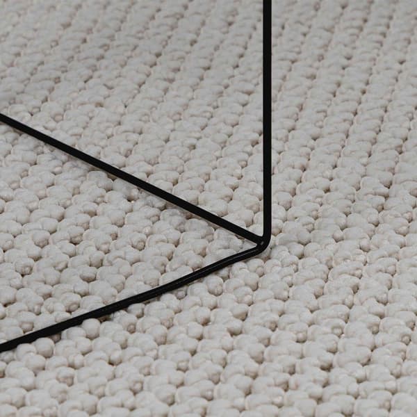Områdesmattor Rektangulär LUGO Kräm 230 x 160 cm Polyester