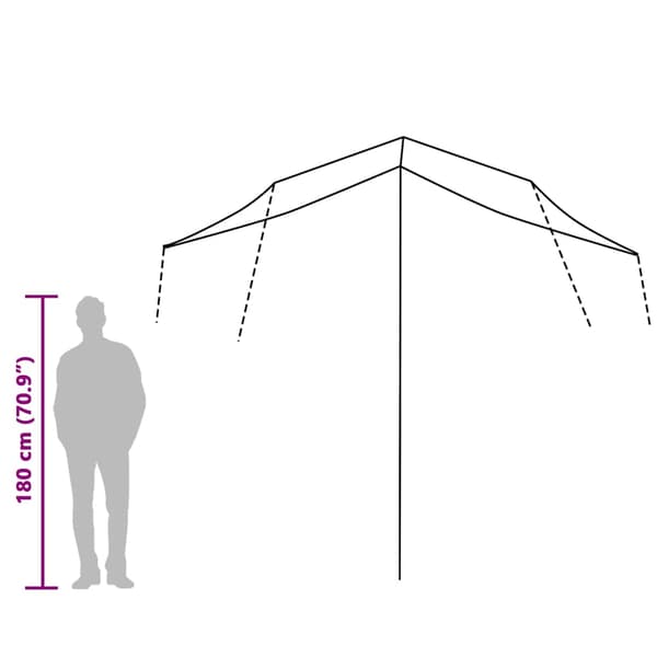 Tarp blå 360x294 cm vattentät