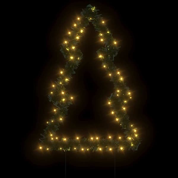 Julträd med spett 80 LEDs 60 cm