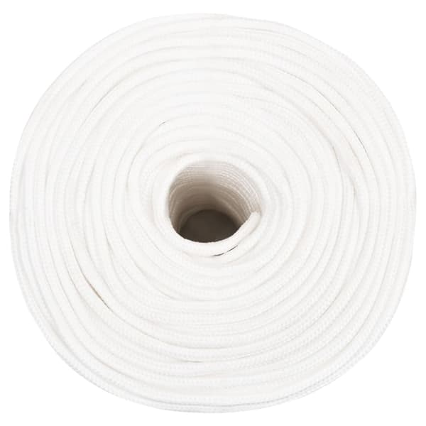 Båtlina helvit 8 mm 50 m polypropylen