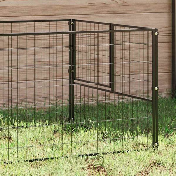 Hundgård svart 7 m² stål