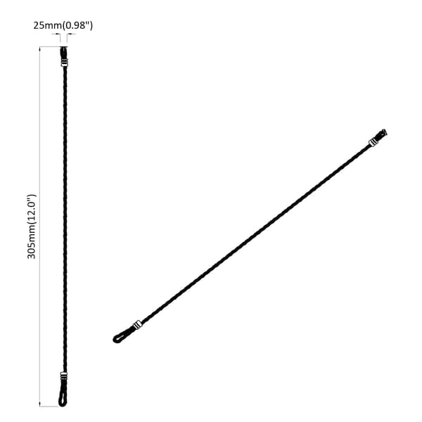 Klätterrep Brun Ø25 x 305 mm Nylon