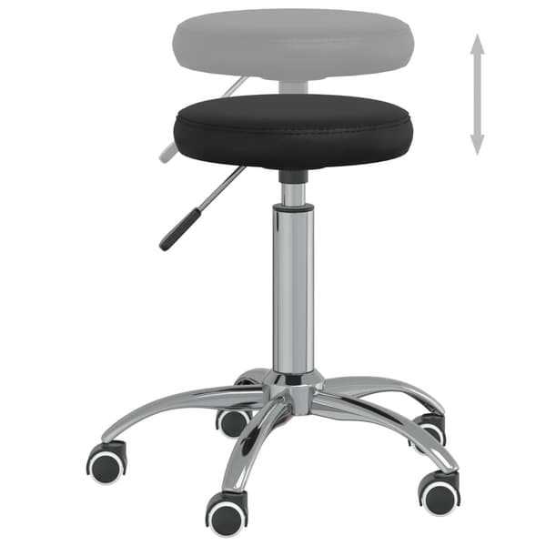 Massagepall konstläder svart