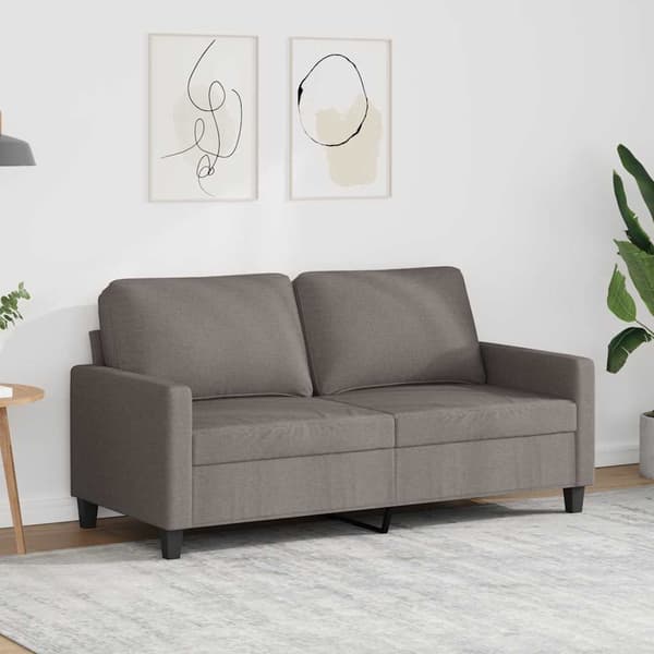 2-sitssoffa taupe 140 cm tyg