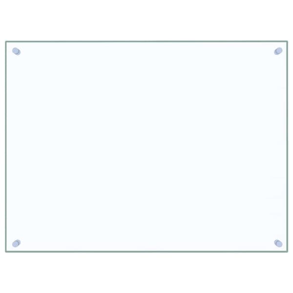 Stänkskydd transparent 80x60 cm härdat glas