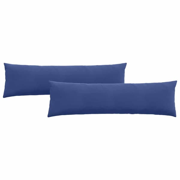 Sofakuddar 2 pcs Polisblå 145 x 40 cm Kordread tyg