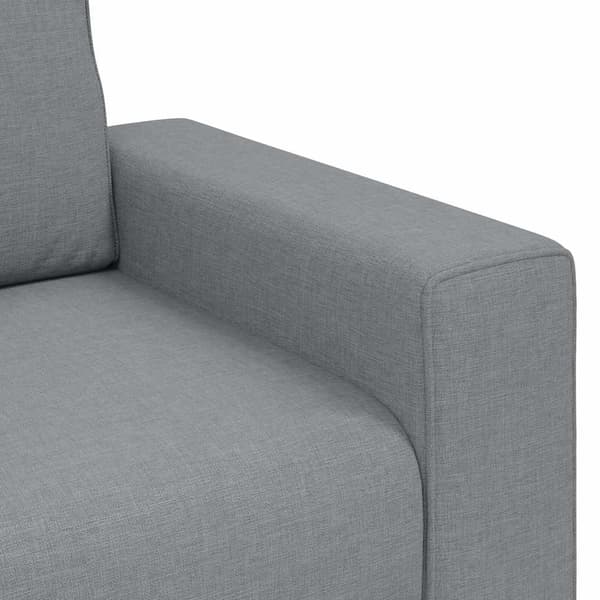 3-sitssoffa ljusgrå 220x77x82 cm tyg