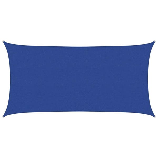 Solsegel 160 g/m² rektangulär blå 2,5x5 m HDPE