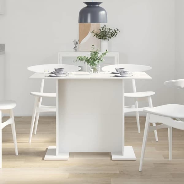Matbord Vit 110 x 60 x 75 cm Konstruerat trä