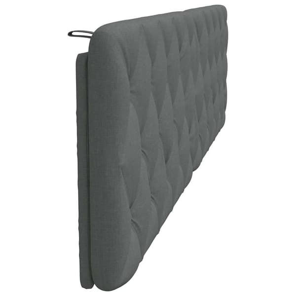 Headboard Cushion Dark Grey 200 cm Fabric