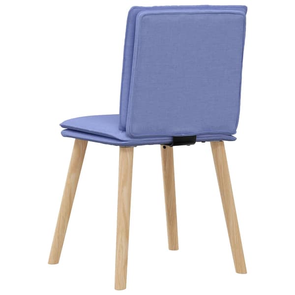 Matstolar 6 st Jeans blått tyg