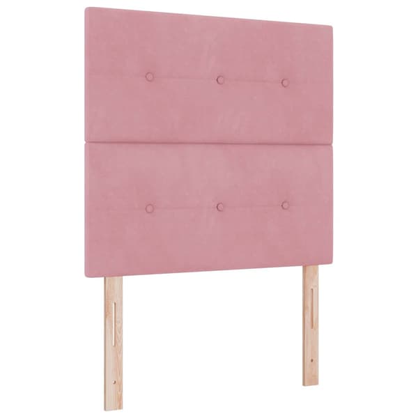 Huvudgavel Rosa 90 cm Sammet